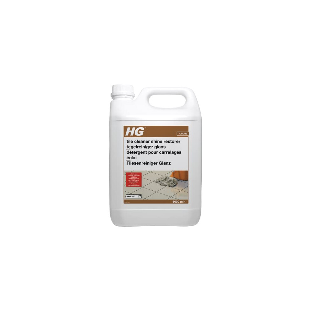 Hg Tile Cleaner Shine Restorer 17, Universal Highly Concentrated Mopping Formula For Tiled Natural Stone Floors, Polish For Streak-Free Shine, For All