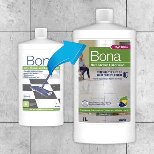 Bona Hard-Surface Floor Polish, Gloss, 1 Litre 1