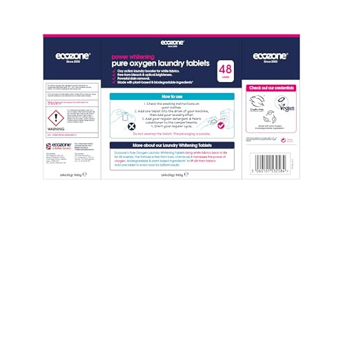 Ecozone,White Pure Oxygen Whitetener tablets 1