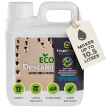 HouseProud Limescale Remover & Descaler Liquid 1L ? Makes 10.5L ? Powerful Kettle, Coffee Machine & Toilet Descaler ? Food Grade ? Fast-Acting Scale