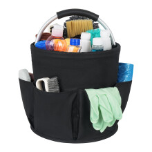 Cleaning Caddy with Handle,Cleaning Caddy Organiser,Multi Pocket Large Cleaning Caddy Bag,Easy To Clean and Carry Cleaning Products Organiser,Cleaning