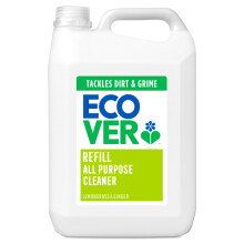 Ecover All Purpose Cleaner Refill, Tackles Dirt & Grime, For Hard Surfaces, Lemongrass & Ginger Scent, Pack of 1, 1 x 5L