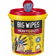 Big Wipes 2427 4 x 4-inch Heavy Duty Cleaning Wipes (Pack of 240)
