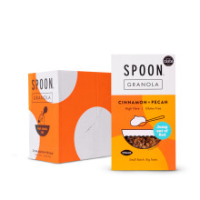 Spoon Cereals Cinnamon and Pecan Granola - All Natural, High Fibre, Gluten Free, Vegan Breakfast Cereal, 5 x 400 g