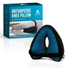 ORTHOBLOCK Knee Pillow with Training Video incl | Pain Relief for Lower Back, Hip, Knee, and Joint Discomfort, Sciatica, and Pregnancy | Side Sleepers