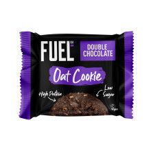 FUEL10K Double Chocolate Breakfast Oat Cookie, High Protein & Fibre, 50 g (Pack of 12)