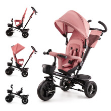 Kinderkraft AVEO Trike from 9 Months to 5 Year, Tricycle with adjustable parent handle, Trike for baby kids toddler, Foldable, Free Wheel Function,