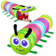 Kids Play Tunnel for Toddlers, Colorful Pop Up Baby Tunnel for Kids to Crawl Through, 180cm Toddler Toys or Gift for Infant Children Dog or Cat, Kids