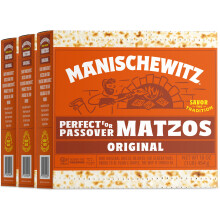 Manischewitz Original Matzos 454g (Pack of 3) | Kosher for Passover 2025 Matzo