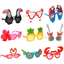 KAHEIGN 9 Pairs Luau Party Sunglasses, Novelty Party Glasses Funny Hawaiian Glasses Summer Party Photo Booth Props Tropical Fancy Dress Favors