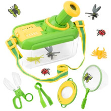 Funsland Bug Hunting Kits for Children - 5 Pcs Kids Bug Catching Kit with 12 Fake Insects, Outdoor Explorer Kit Toys for Toddlers, Christmas