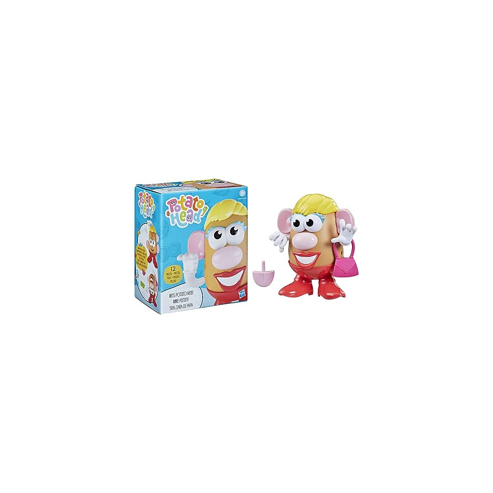 Photos - Other Toys Potato Head Mrs. Potato Head Classic Toy For Kids Ages 2 and Up, Includes 12 Parts and Pieces to Create Funny Faces F3245