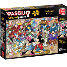 Wasgij Original, Mickey's Party - Disney Themed 1000 Piece Jigsaw Puzzles for Adults - Colourful, Fun, Challenging & Brainteasing 1000 Pc Adults
