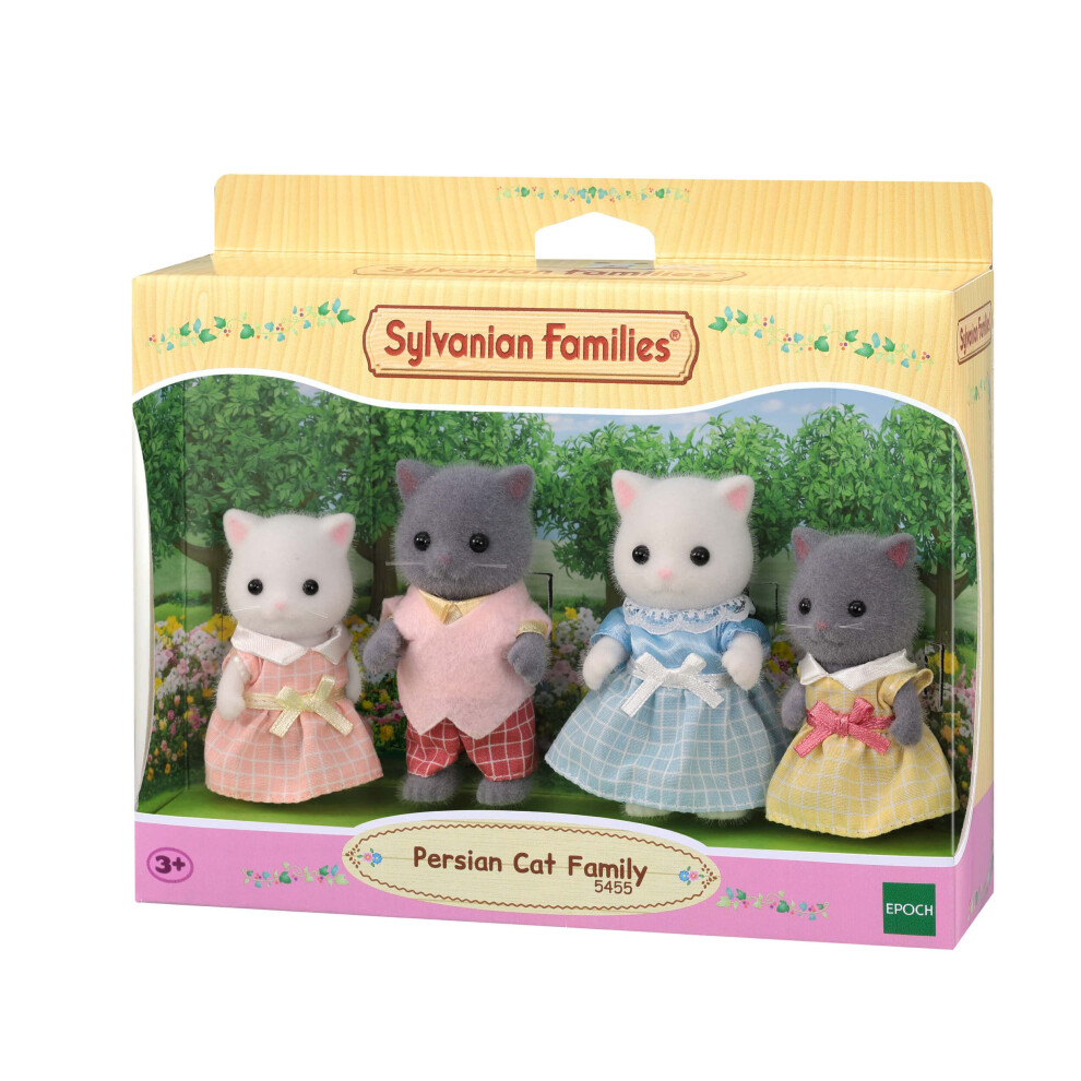 Sylvanian Families Persian Cat Family - Dollhouse Playset 5455