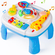 Yellcetoy Baby Activity Table, Musical Learning Table Toys for Age 6-12 Months Xmas Gift Birthday Present for Boys Girls 6 7 8 9 10 11 12+ Months