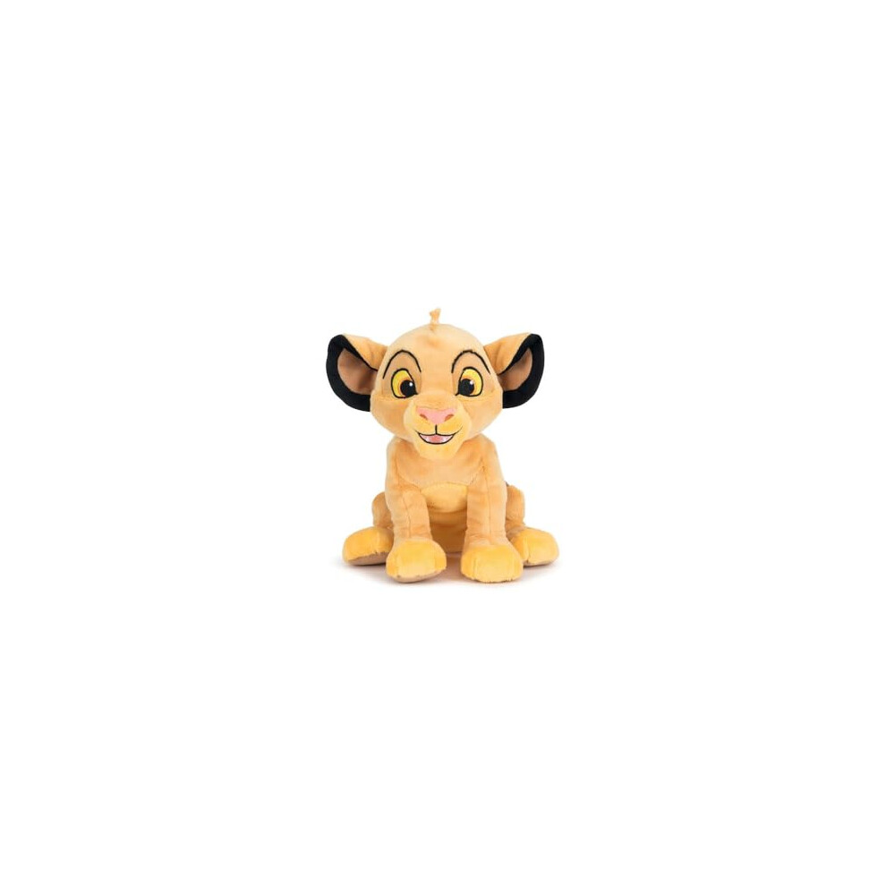 Simba Disney 25Cm Medium Size Soft Toy Character From Lion King, (Yellow) Yellow