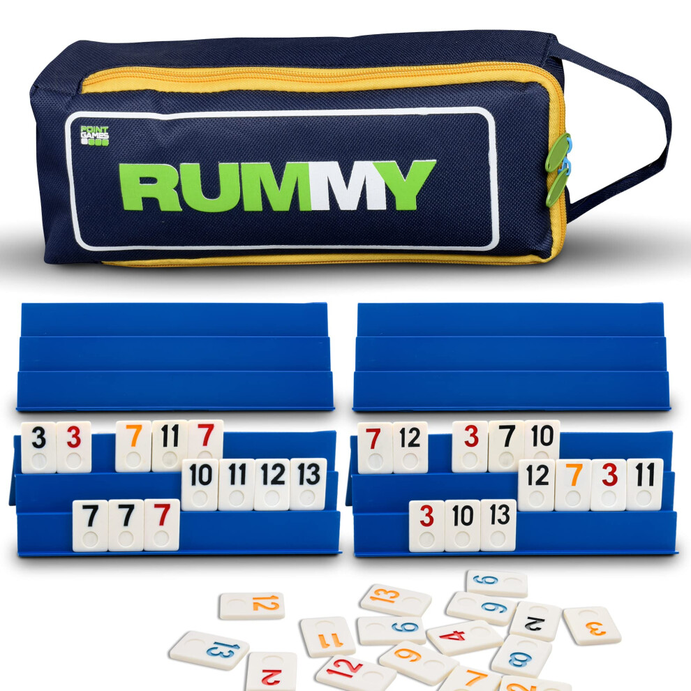 Photos - Other Toys Point Games: Full Size Rummy Game with 3 Tier Exclusive Boards in Super Durable Travel Bag