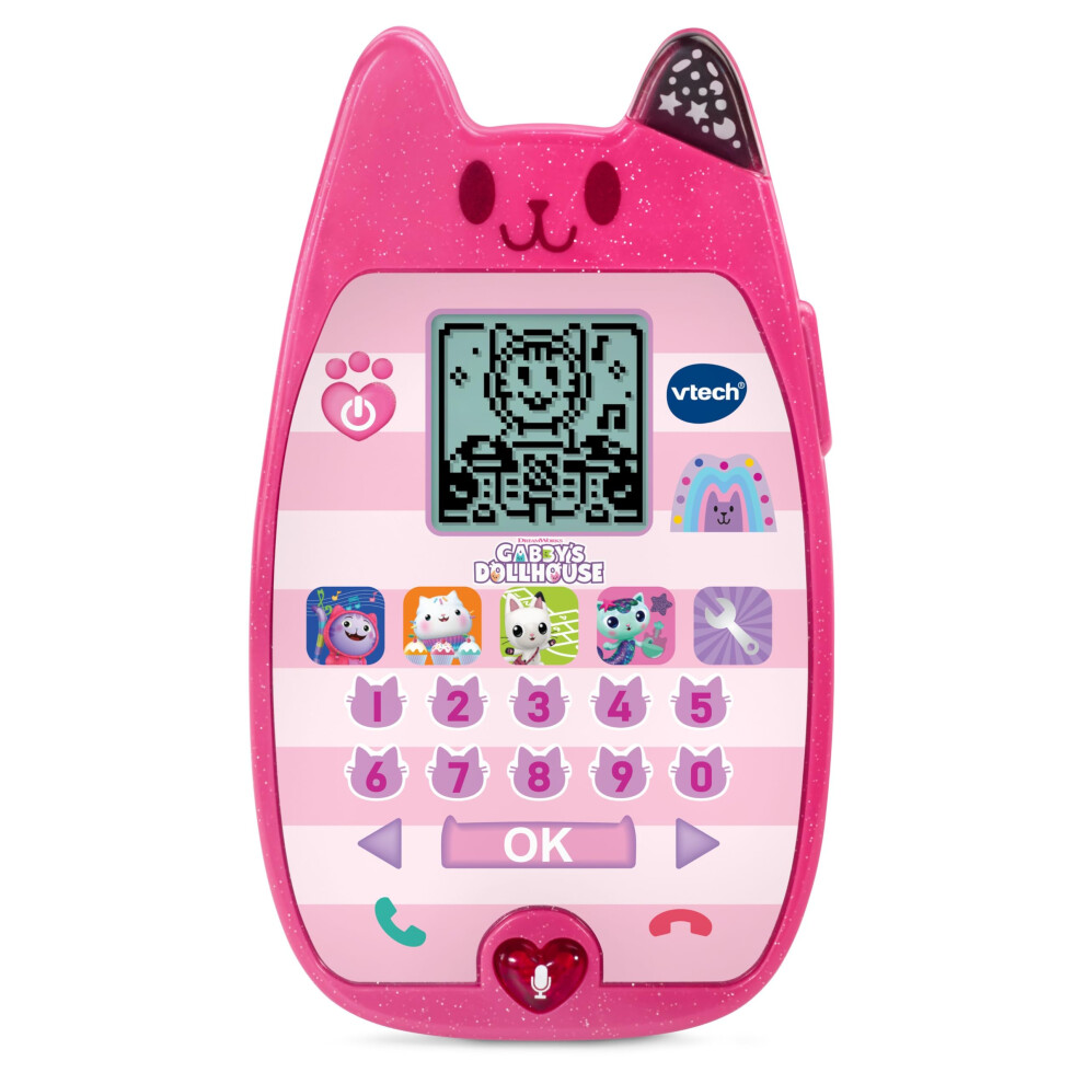 Vtech Gabby's Dollhouse A Meow-Zing Phone, Official Gabby's Dollhouse Toy, Interactive Role Play Phone, Toy Phone With Voice Activation, Ringtones &