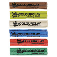 Scola Modelling Colour Clay, Assorted Colours, 6 x 3kg, Arts & Crafts Projects, Ideal for Schools and Children