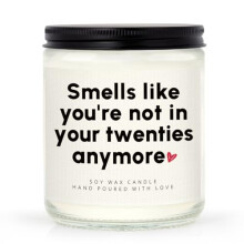 Leebbsin Funny 30th Birthday Gifts for Women Men- Handmade Birthday Candle Soy Wax Lavender- 30th Birthdays Decorations, Birthdays Gifts for Her Him