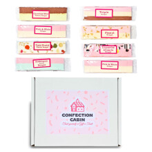 Nougat Gift Box | Selection of 8 Bars | Individually Wrapped Nougat Sweets 130 g Each | Nostalgic Gift for All Ages (8 Bars, 7 Flavours)