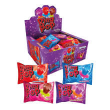 Bazooka Ring Pop Lollipops | 4 Assorted Flavours | Blue Raspberry - Strawberry - Cola - Blackcurrant | Vegetarian & Vegan | Gluten-Free| Individually