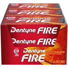 Dentyne Fire Spicy Cinnamon Sugar Free Gums 9 x 16g