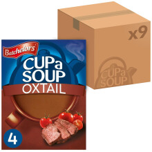 Batchelors Cup a Soup Oxtail Instant Soup Sachets, 78 g Box (Pack of 9 Boxes - Each Contains 4 Sachets)