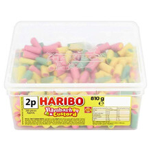 Haribo Rhubarb & Custard (600 pieces), 810 g