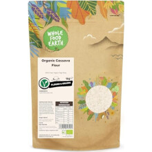 Wholefood Earth Organic Cassava Flour ? 1 kg | GMO Free | Vegan | High Fibre | Certified Organic
