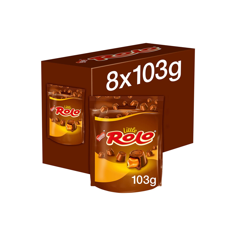 Little Steps Little Rolo Milk Chocolate And Caramel Sharing Bags, 8 X 103 G