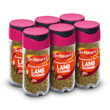 Schwartz Rosemary and Garlic Lamb Seasoning 38 G | Jar | Pack of 6 | Expertly Blended Mix of Mint, Garlic & Rosemary | Perfect for Lamb, Soups, Salads