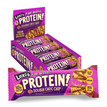 Lexi's? Plant-Based High Protein Crispy Bar | Vegan & Gluten Free | High Fibre | Low Calorie Healthy Snack | Dairy Free, Nut Free, No Sweeteners |
