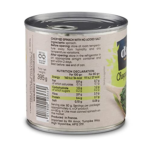 D'aucy Chopped Spinach 12 x 395g 1