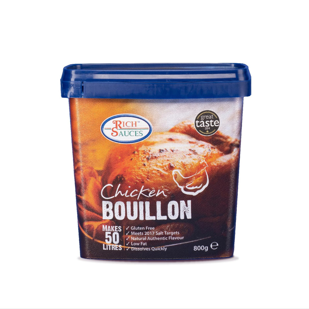 Rich Sauces Chicken Bouillon Paste 800G - Rich Savoury Stock For Sauces & Gravy With Real Chicken, Vegetables & Spices - Versatile Soup Stock