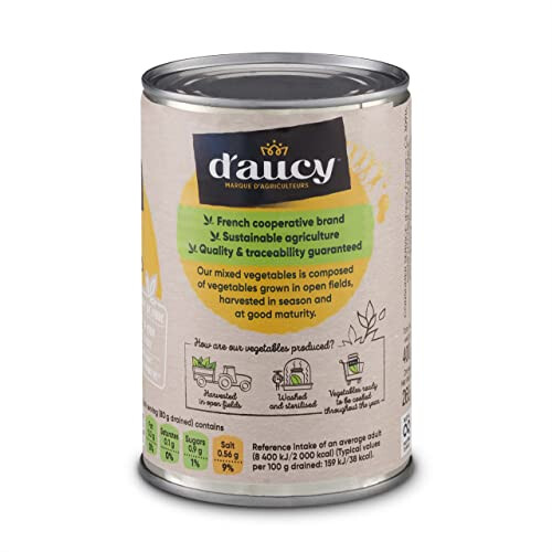 D'aucy Mixed Vegetables 400 g (Pack of 12) 2