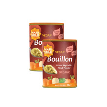 Marigold Organic Vegetable Bouillon Stock Powder 500g (Pack of 2)