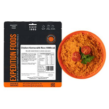 EXPEDITION FOODS expeditionfoods.com Chicken Korma with Rice (Double Serving / 1000KCAL) | Freeze-Dried Camping & Hiking Food
