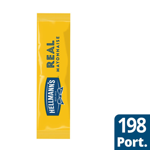 Hellmann's Real Mayonnaise Sachets, 198 x 10ml 1