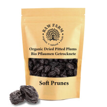 1 kg Organic Soft Pitted Prunes Free from Additives, Preservatives, All Natural
