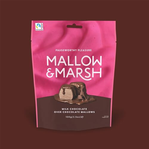 Mallow & Marsh Double Chocolate Marshmallow Sharing Bag ? Multipack 6 x 100g 1