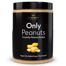 Protein Works - Peanut Butter , All Natural Nut Butter , No Added Sugar , Palm Oil Free , Vegan , Protein Rich Peanut Butter , Crunchy , 990g