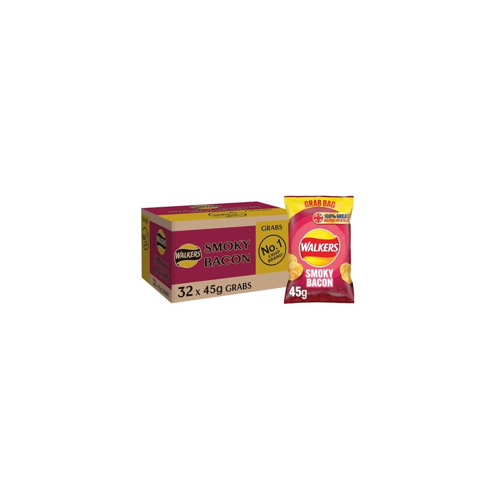 Walkers Crisps Smoky Bacon 32X45g