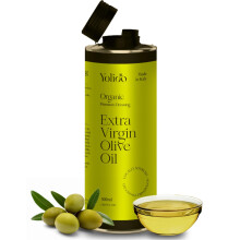 100% Italian Organic Olive Oil Extra Virgin | High Polyphenols Cold Pressed & Early Harvest from Tuscany | Extra Virgin Olive Oil (0. 5l)