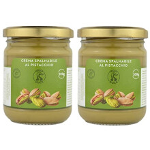 Veggy Duck - Sweet Spreadable Pistachio Cream 400g (200g, Pack of 2) | With 45% Mediterranean Pistachios | Italian Artisan Food Gourmet | Suitable for