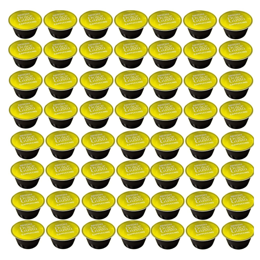 Nescafe 50X Nescaf? Dolce Gusto Cappuccino Coffee Pods Only. Sold Loose (No Milk Pods)
