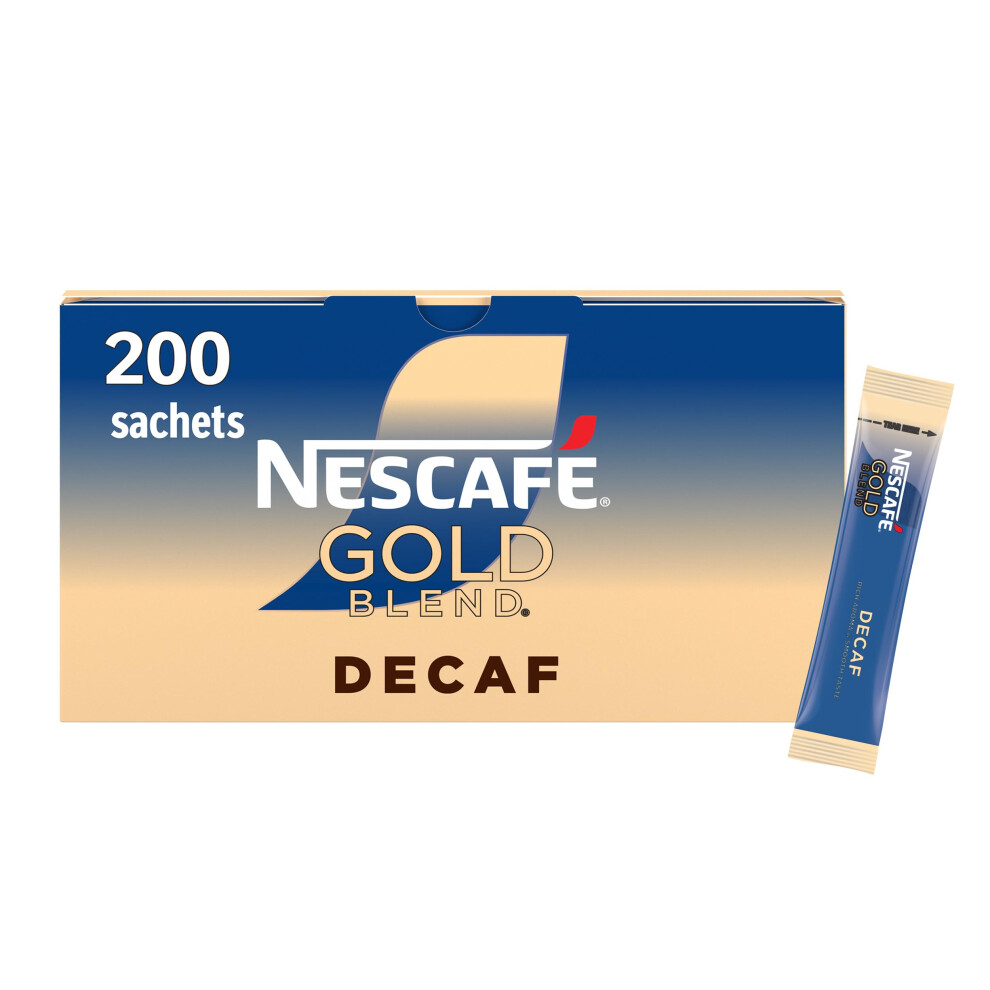 Nescafe Nescaf? Blend Decaf Instant Coffee Sachets - 200 X 1.8 G Sticks Gold