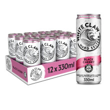 WHITE CLAW? | Black Cherry | Alcoholic Sparkling Water with a hint of natural flavours | Light and Refreshing Taste | 4.5% ABV | 95 kcal | UK?s #1