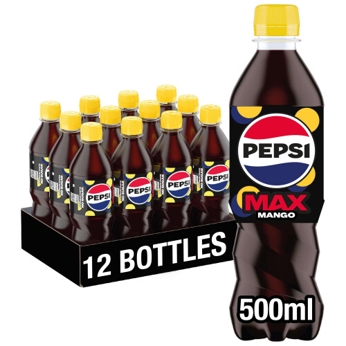 Pepsi Pepsi Max Mango, 500ml (Pack of 12)