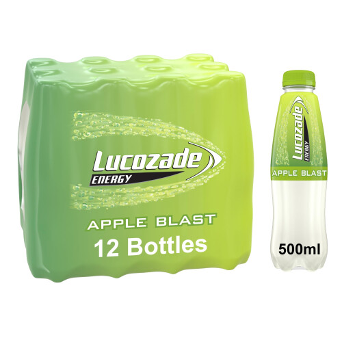Lucozade Lucozade Energy Apple 12 x 500ml bottles